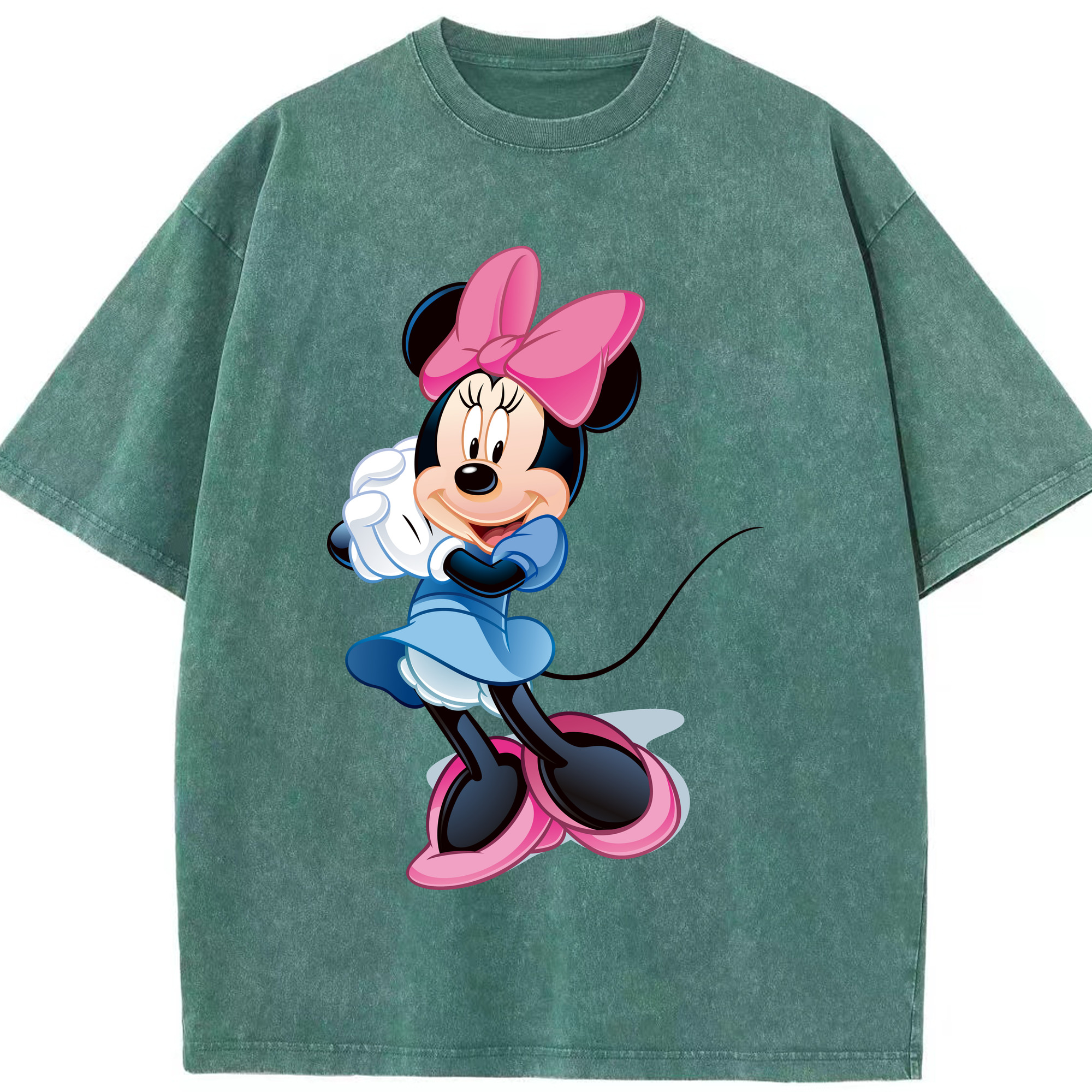 （画像用） ミッキーマウス Mickey Mouse 綿100% ヴィンテージ風 半袖Tシャツ（フロントプリント）